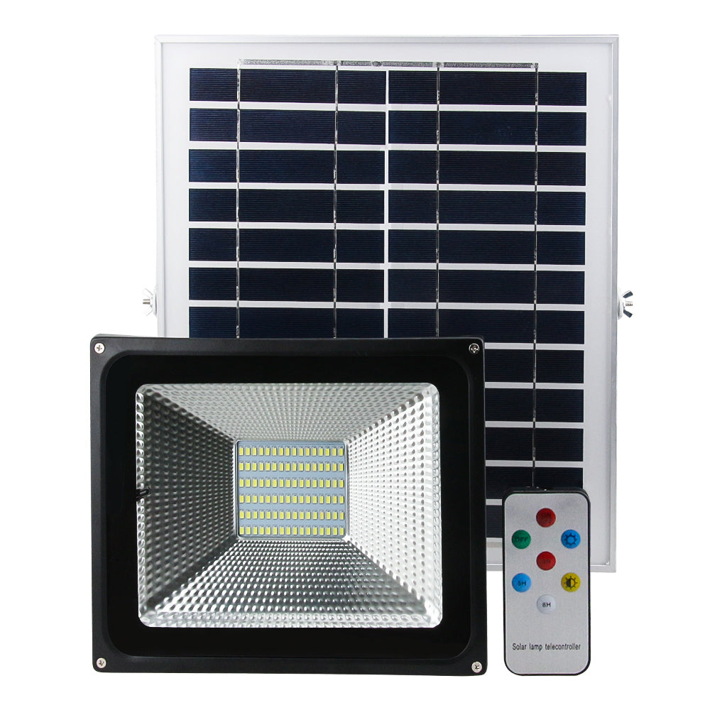 NovaBright NB-SFL-50W Kit de luz de inundación LED solar 50W Fotocélula 12HR