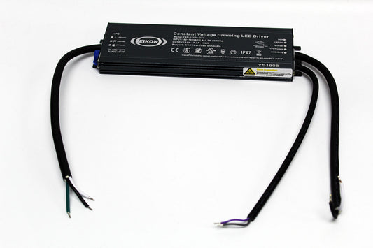 Eikon Ultra Slim UL 12V 100 Watt Constant Voltage Triac Dimmable IP67 Waterproof LED Driver YSD-12100-QTL - HOLLYWOOD LEDS