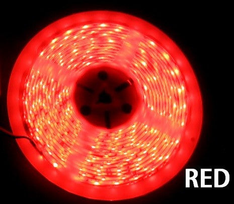 12V LED Strip Lights ~ 12V Single Color Light Strips ~ 3528SMD Single Color ~ 3528 Single Color LED Kit - 3528SMD Nova Bright Red Super Bright Flexible LED Light  Strip 16 Ft Reel Kit