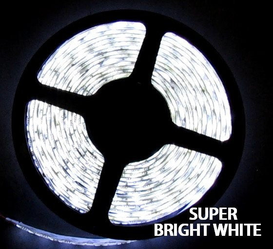 12V LED Strip Lights ~ 12V Single Color Light Strips ~ 5054SMD Single Color ~ 5054 Single Color LED Kit - NovaBright Superbright White 5054SMD Flexible LED Light Strip 16ft Kit Non - Waterproof