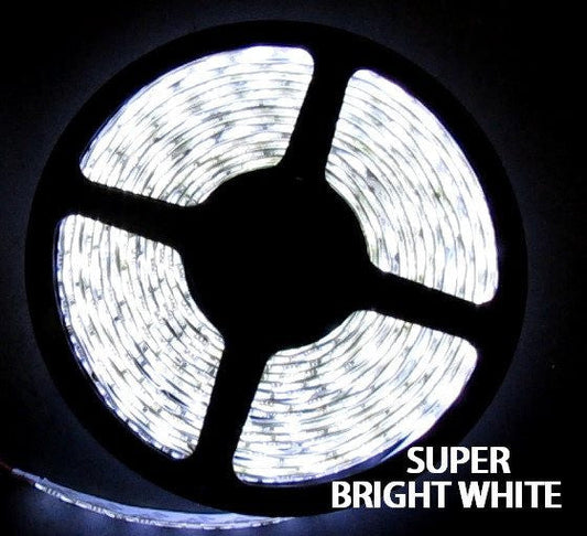 12V LED Strip Lights ~ 12V Single Color Light Strips ~ 5054SMD Single Color;Exhibit & Trade Show Lights - Nova Bright Superbright White 5054SMD Flexible LED Light Strip 16ft Reel Only Non - Waterproof