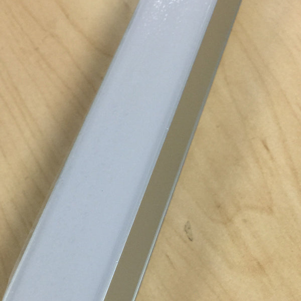 Carril de aluminio cuadrado de 1 pulgada con difusor para tiras LED de 1 metro de longitud