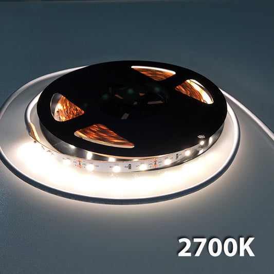 3528SMD Nova Bright 2700K Blanco cálido Flexible IP20 Tira de luz LED no impermeable Solo carrete de 16 pies