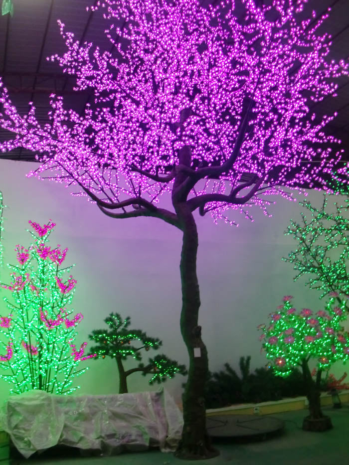Rgb Panel Tree RGB Cherry flower LED Tree with Remote Control 7M 22.9FT Tall CT-7085 ...