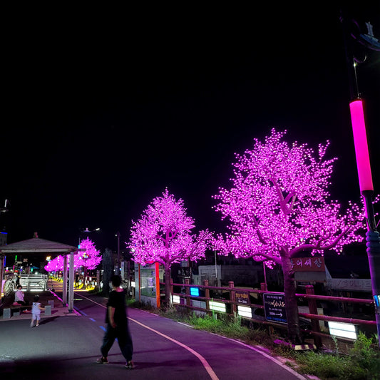 RGB LED Cherry Tree Remote Controlled CT-5065 5M 16FT Tall