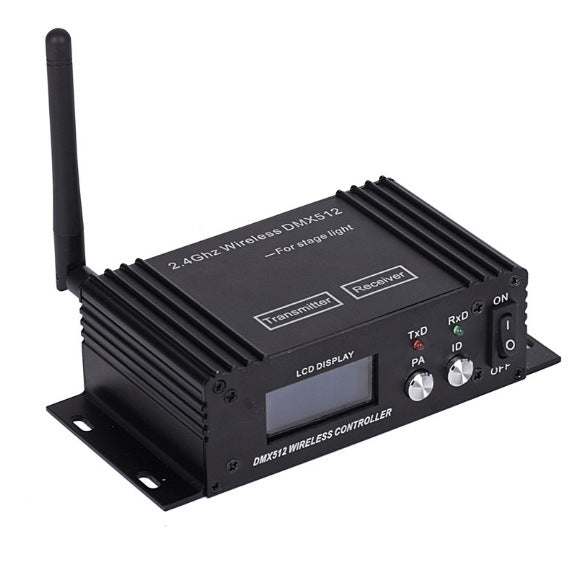 Transmisor o Receptor DMX Inalámbrico DMX512 Pantalla Digital de 2.4GHz Distancia de Comunicación de 400 Metros XLR3