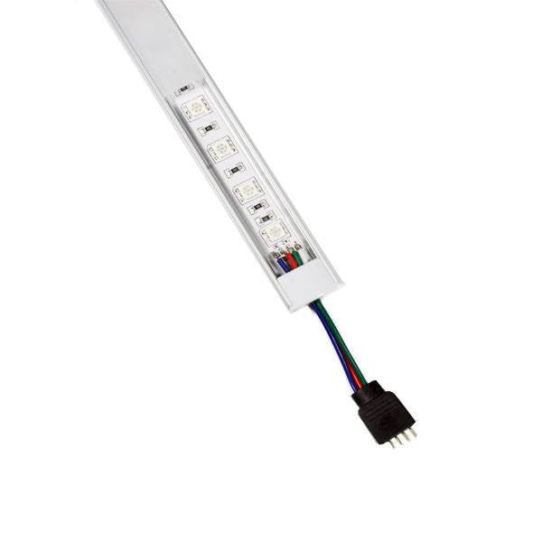 LED Strip Accessories - RGB LED Aluminum Track With Diffuser Kit 32"