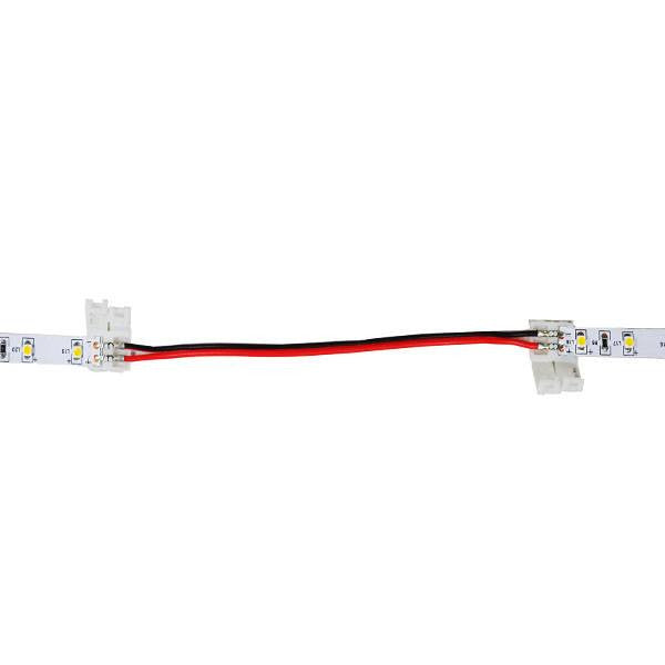 LED Strip Accessories ~ Single Color LED Strip Accessories ~ Single Color LED Connectors - 3528 Single Color LED Strip Connector With 6 Inches Of Wire (Pack Of 10)