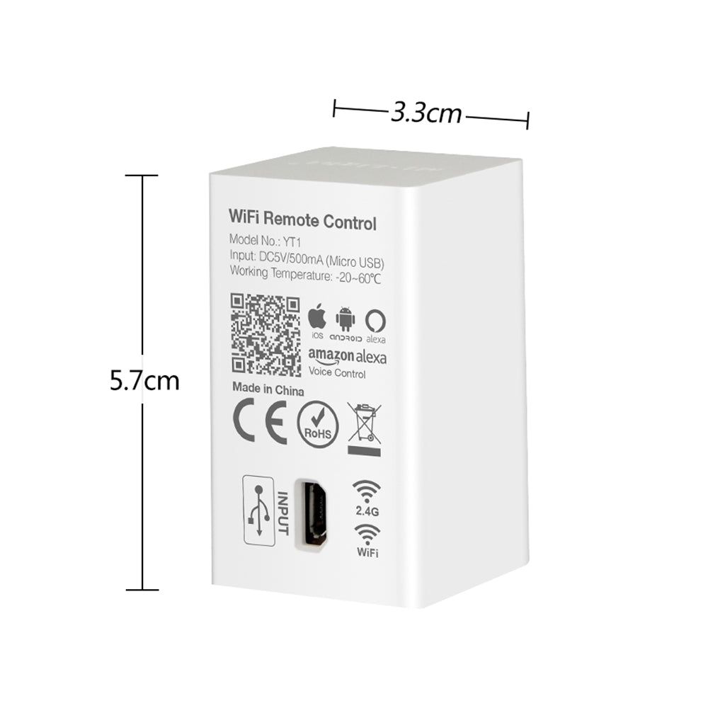 Milight YT1 WiFi USB aplicación remota de voz inteligente controlador inalámbrico RF para RGB CCT RGBW tira de luces LED bombilla DC5V 2,4G